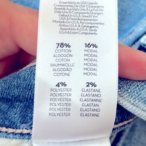 MOTHER Denim High Waisted Rider Ankle Fray Jeans In Party Like A Pirate Size 30 - Picture 8 of 9